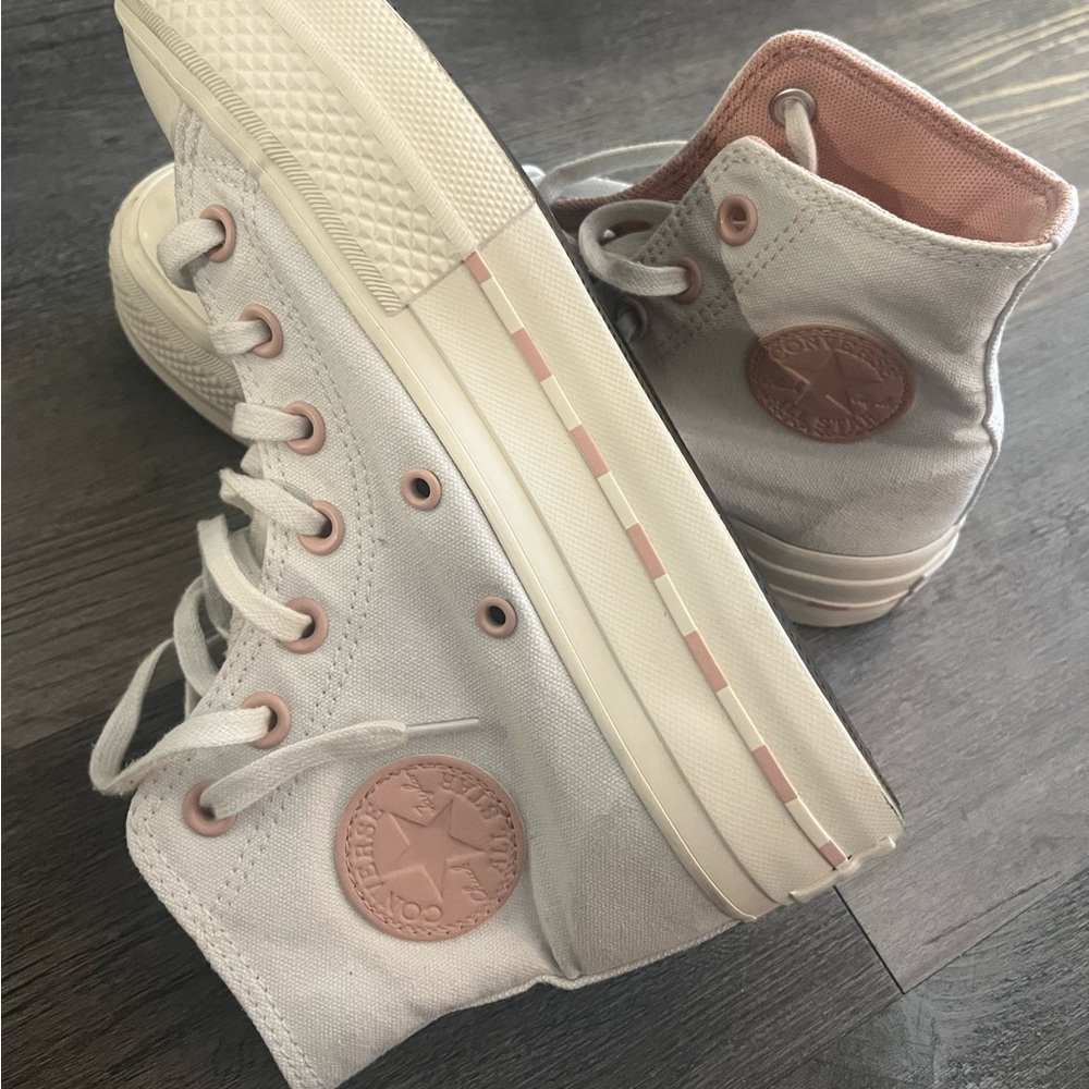 Converse High-Top Sneakers - Pink and Cream